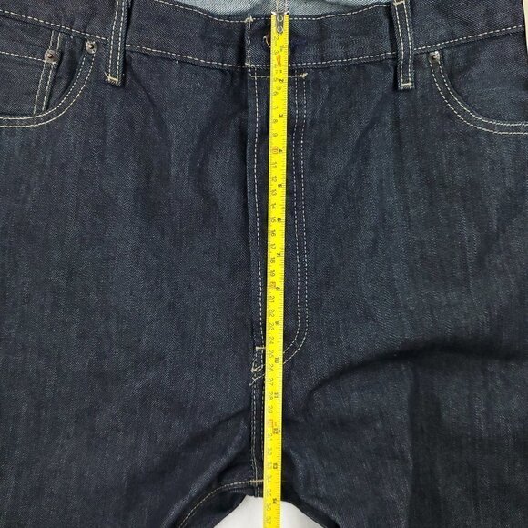 Levi's 501 Original Jeans Button Fly Dark Wash Denim 100% Cotton Men's 44x30 NWT - Picture 6 of 11